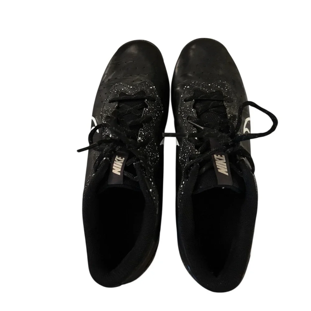 Men's Nike‎ Fast Flex  Baseball Cleats Sports shoes Black Size 8.5 Low Top